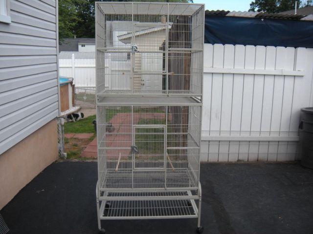 DOUBLE STACK CAGE W/WHEEL FOR SALE
