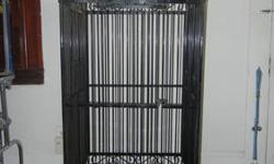 Beautiful & Very Unique Antique Parrot Cage! Freshly Powder Coated.
It is in Excellent Condition. Always stored/used indoors. Very well made & NOT cheap!
It also breaks down and sets back up in a matter of minutes with no tools needed.
$200