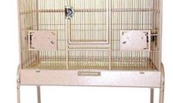 Located near Winston Salem N.C.
Brand New In Boxes In Tan and Silver 336-595-5981 (No Texts Please)
32'x21'x61' Elegant Flight Cage
A & E Brand
Technical Details
? Exterior Dimensions: 32"x21"x61"
? Interior Height: 31"
? Bar Spacing: 1/2"
Product