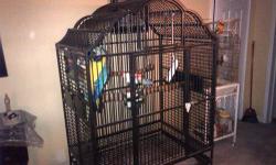 Hello,
I?m selling barely used Black Aviary Breeding Cage w/ Divider, 30"x18"x18?.
This cage includes two nests from the both sides, 4 perches and 4 dish containers one for water and other for food.
Cage is in excellent condition, you can use it to breed