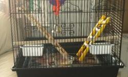 I purchased this cage a few weeks ago. It is perfect for Cockatiels, Conures, Parakeets and other Small/Medium birds. Comes with 2 food and water dishes, and 2 perches.
I am asking $60
650 271 1374