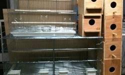 I have Small Cages size 24"x16"x16" Price:$18 each. Big Cages size: 36"x18"x18"H. Price:$55 each. New Nest Boxes good for Lovebirds & English Baggies Price:$8 each..Please call 310-961-7943 for more Information.
This ad was posted with the eBay