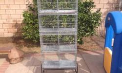 Brand new canary set cage. 4 cages one stand. 30"long. Stackable Also u can divider on 8 cages.
This ad was posted with the eBay Classifieds mobile app.