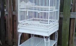 Large Cage, can hold more than one bird. Easy to clean, wheels. Lovingly used. Pick up only in Jackson (near Great Adventure) Call if interested, thanks